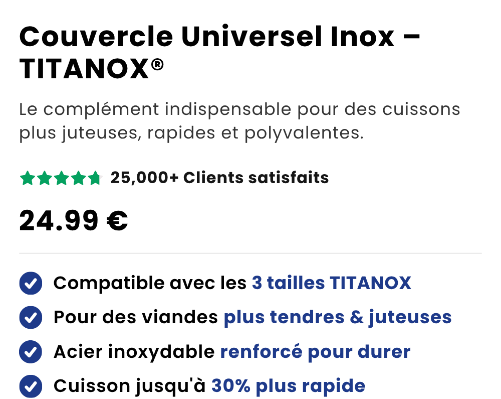 Couvercle Universel Inox — TITANOX®